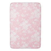 Elegante witte rozen roze bloemen badmat (Voorkant Verticaal)