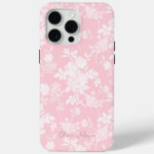 Elegante witte rozen roze bloemen Case-Mate iPhone case (Achterkant)