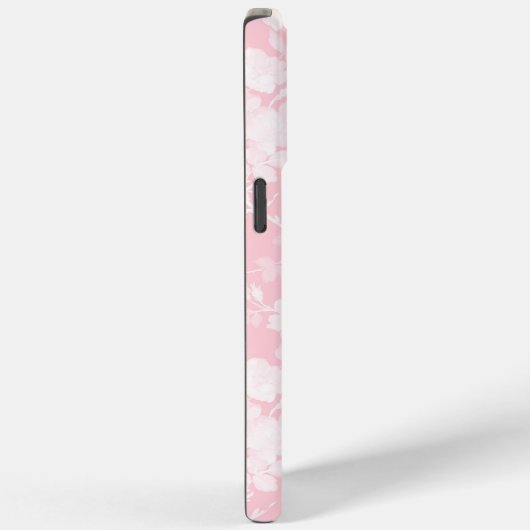 Elegante witte rozen roze bloemen Case-Mate iPhone case (Achterkant / Rechts)
