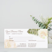 Elegante witte rozen salon (Staand voorkant)