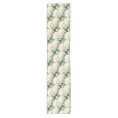 Elegante witte rozen tafelloper (Voorkant)