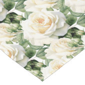 Elegante witte rozen tafelloper (Hoek)