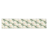 Elegante witte rozen tafelloper (Horizontaal)