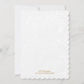 Elegante Witte Rozen Trouw Save the Date Kaart (Achterkant)