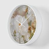 Elegante Witte Rozenbloemen Botanische Natuur Foto (Hoek)