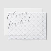 Elegante witte script kalligrafie Bat Mitzvah Vellum Uitnodigingen (Offset (Uitnodiging))