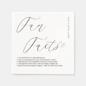 Elegante witte servetten met gepersonaliseerde fei (Voorkant)