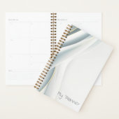 Elegante witte sluier gepersonaliseerd planner (Display)