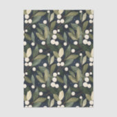 Elegante witte sneeuwbes vakantie weefsel papier (Voorkant)