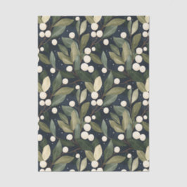 Elegante witte sneeuwbes vakantie weefsel papier