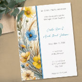 Elegante Witte Sneeuwval Huwelijksuitnodiging Uitnodiging Briefkaart