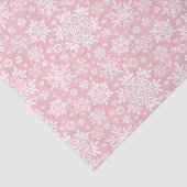Elegante Witte Sneeuwvlok (Suiker Blush) Tissuepapier (Detail)