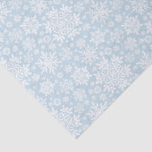Elegante Witte Sneeuwvlok (Vorstblauw) Tissuepapier (Detail)