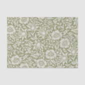 Elegante witte stijl bloemen olijf tissuepapier (Voorkant)