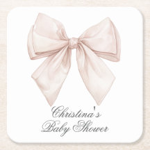 Elegante witte strik babyshower