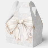 Elegante witte strik bruidsdouche bedankje bedankdoosjes (Achterkant)