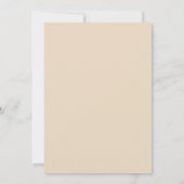 Elegante witte strik doop uitnodiging meisje (Achterkant)