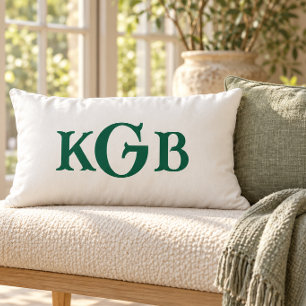 Elegante witte throw met aangepast monogram kussen