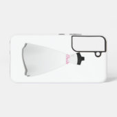 Elegante witte trouwjurk bruid Script Samsung Galaxy Hoesje (Achterkant horizontaal)
