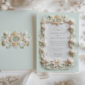 Elegante witte tulpen met faux gold kaart