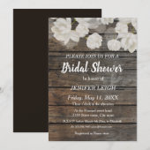 Elegante witte tulpenbloem rustiek vrijgezellenfee kaart (Voorkant / Achterkant)