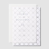 Elegante Witte Typografie Vellum Uitnodigingen (Offset (Uitnodiging))