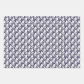 Elegante witte uil inpakpapier vel (Voorkant 3)