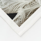 Elegante witte uil op boom fleece deken (Hoek)