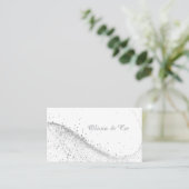 Elegante Witte Visitekaart Visitekaartje (Staand voorkant)