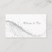 Elegante Witte Visitekaart Visitekaartje (Voorkant)