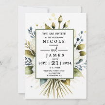 Elegante witte Waterverf Bloemen