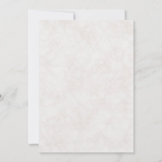 Elegante witte waterverf bloemige trouw uitnodigin kaart (Achterkant)