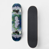Elegante witte waterverf tropische boho orchideeën persoonlijk skateboard (Voorkant)