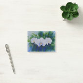Elegante witte waterverf tropische boho orchideeën post-it® notes (Kantoor)