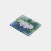 Elegante witte waterverf tropische boho orchideeën post-it® notes (Schuin)