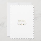 Elegante Witte Wilde Rozen Gouden Sweet Sixteen  Kaart (Achterkant)