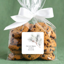 Elegante witte winterdennen bruidsdouche