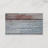 Elegante witte zanger muziek stemleraar musical B Visitekaartje (Achterkant)