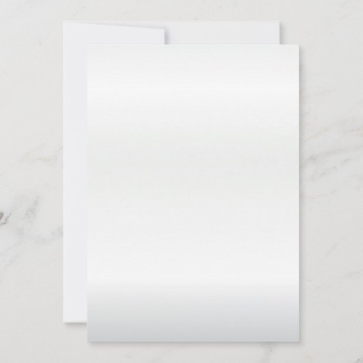 Elegante witte zilveren fractal bruiloft kaart (Achterkant)