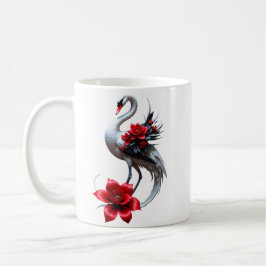 Elegante Witte Zwaan Trouwcollectie Koffiemok