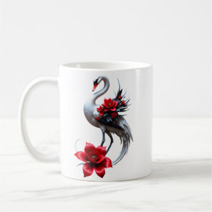 Elegante Witte Zwaan Trouwcollectie Koffiemok