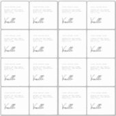 Elegante witte zwarte kaars productlabel sticker (Voorkant)