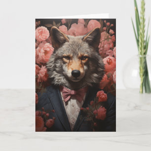 Elegante Wolf Alle Gelegenheden Kaart