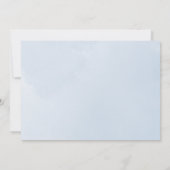 Elegante wolken blauwe lucht schrift waterverf kaart (Achterkant)