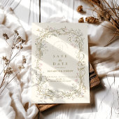 Elegante Woodland Fern bruiloft Save The Date