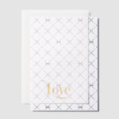 Elegante Word Love bewerkbare kleur Vellum Uitnodigingen (Offset (Uitnodiging))