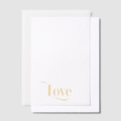 Elegante Word Love bewerkbare kleur Vellum Uitnodigingen (Offset)