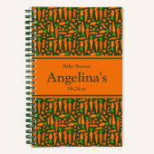 Elegante Wortel Baby shower Geschenklijst Notitieboek (Voorkant)