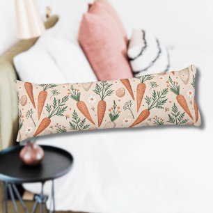 Elegante Wortelen met Bloesems en Kleine Eieren Lichaamskussen