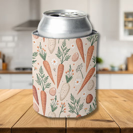 Elegante wortelen met bloesems en kleine eitjes blikjeskoeler